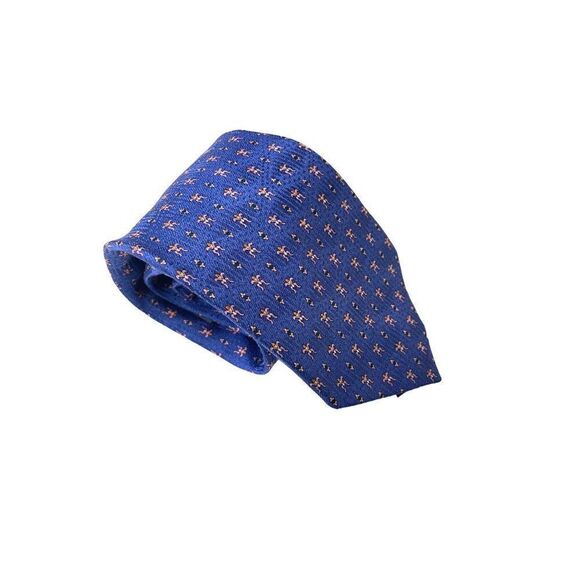 Daniel De Fasson Blue Silk Bodybuilder Necktie - Picture 2 of 5